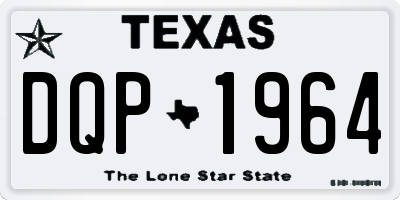 TX license plate DQP1964