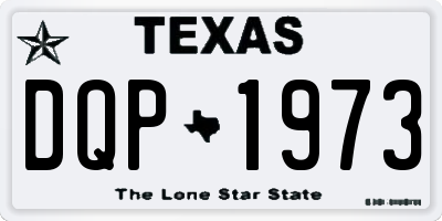 TX license plate DQP1973