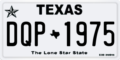 TX license plate DQP1975