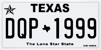 TX license plate DQP1999