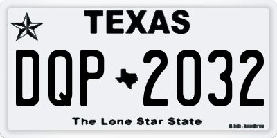 TX license plate DQP2032
