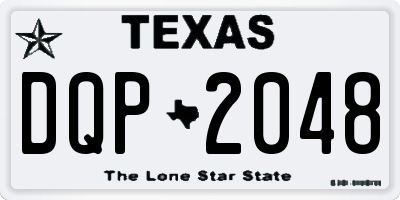 TX license plate DQP2048