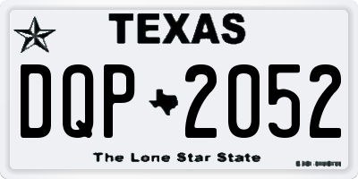 TX license plate DQP2052