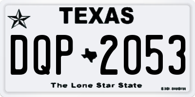 TX license plate DQP2053