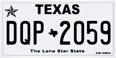 TX license plate DQP2059