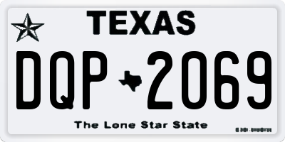 TX license plate DQP2069