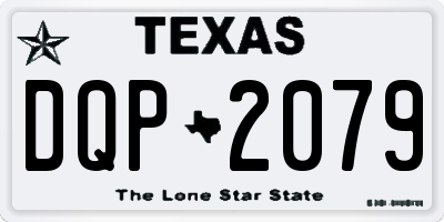 TX license plate DQP2079