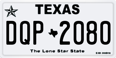 TX license plate DQP2080