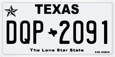 TX license plate DQP2091