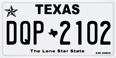 TX license plate DQP2102