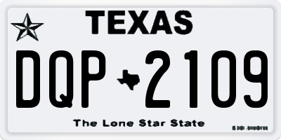TX license plate DQP2109