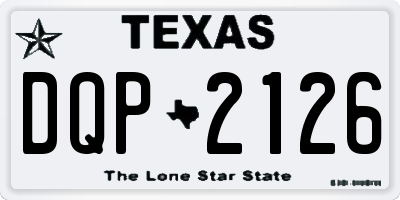 TX license plate DQP2126