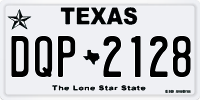 TX license plate DQP2128