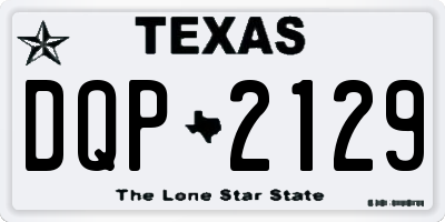 TX license plate DQP2129