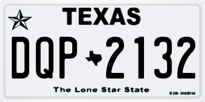 TX license plate DQP2132