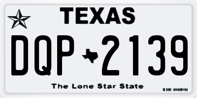 TX license plate DQP2139