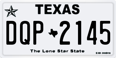 TX license plate DQP2145