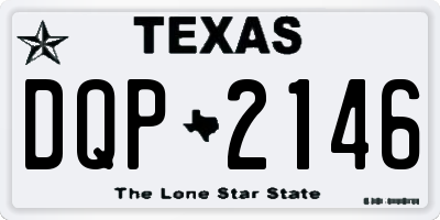 TX license plate DQP2146