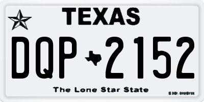 TX license plate DQP2152