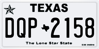 TX license plate DQP2158
