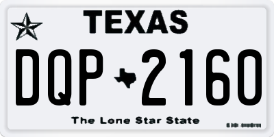 TX license plate DQP2160