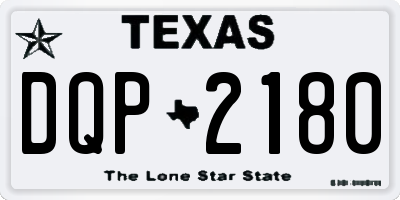 TX license plate DQP2180