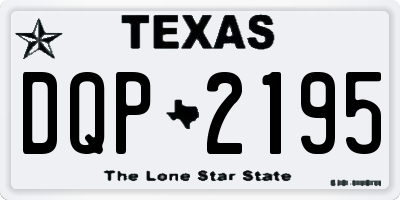 TX license plate DQP2195