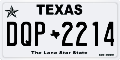 TX license plate DQP2214