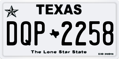 TX license plate DQP2258