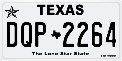 TX license plate DQP2264