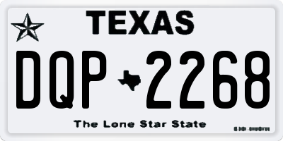 TX license plate DQP2268