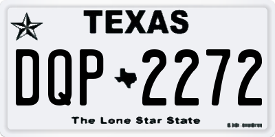 TX license plate DQP2272