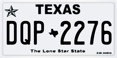 TX license plate DQP2276