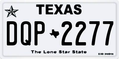 TX license plate DQP2277