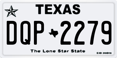 TX license plate DQP2279