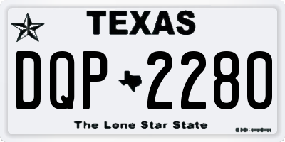 TX license plate DQP2280