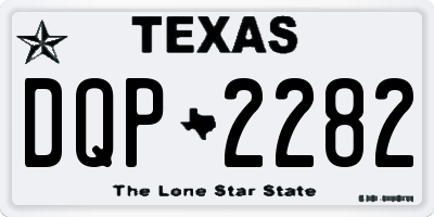 TX license plate DQP2282