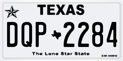 TX license plate DQP2284