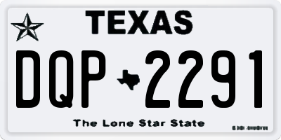 TX license plate DQP2291