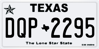 TX license plate DQP2295