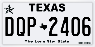 TX license plate DQP2406
