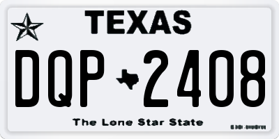 TX license plate DQP2408