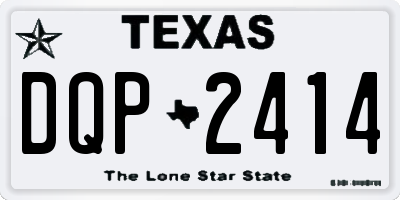 TX license plate DQP2414