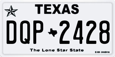 TX license plate DQP2428