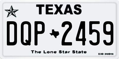 TX license plate DQP2459