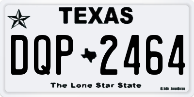 TX license plate DQP2464