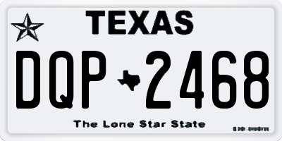 TX license plate DQP2468