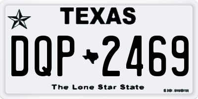 TX license plate DQP2469