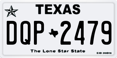 TX license plate DQP2479