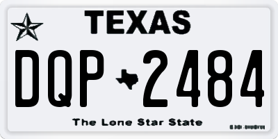 TX license plate DQP2484